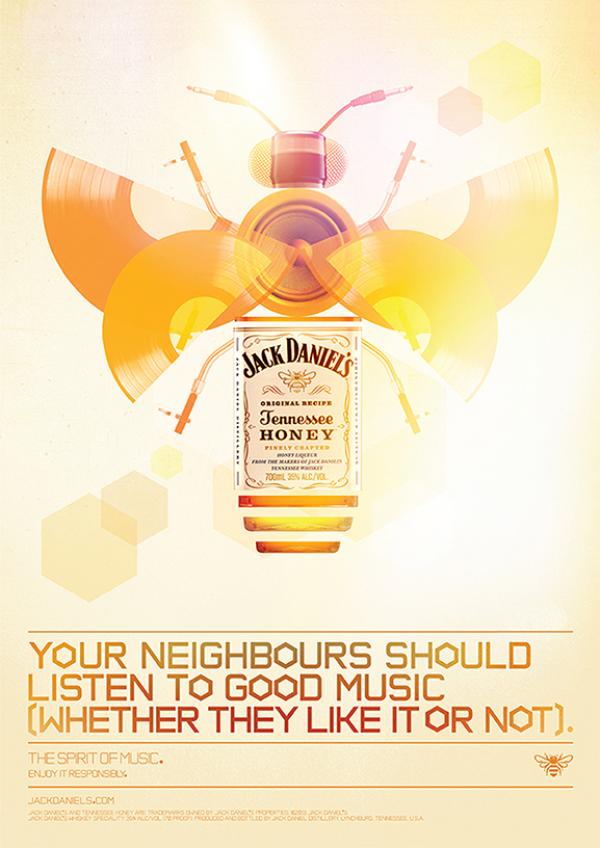 Publicité Jack Daniel's - Spirit of Music - Your neighboors should listen to good music
