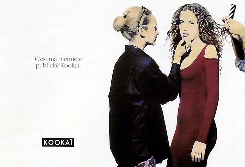 Publicité Kookaï -couleurs - 1991 - C'est ma première publicité Kookaï