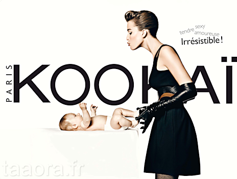 publicité Kookaï - Hiver 2011 - Affiche - Bébé - Irrésistible