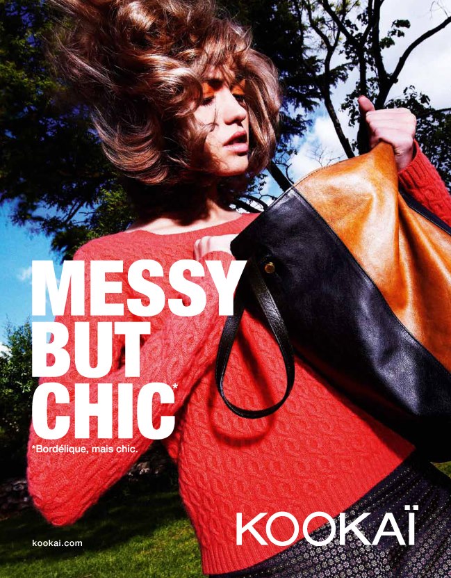 Publicité Kookaï - 2012 - Messy but chic