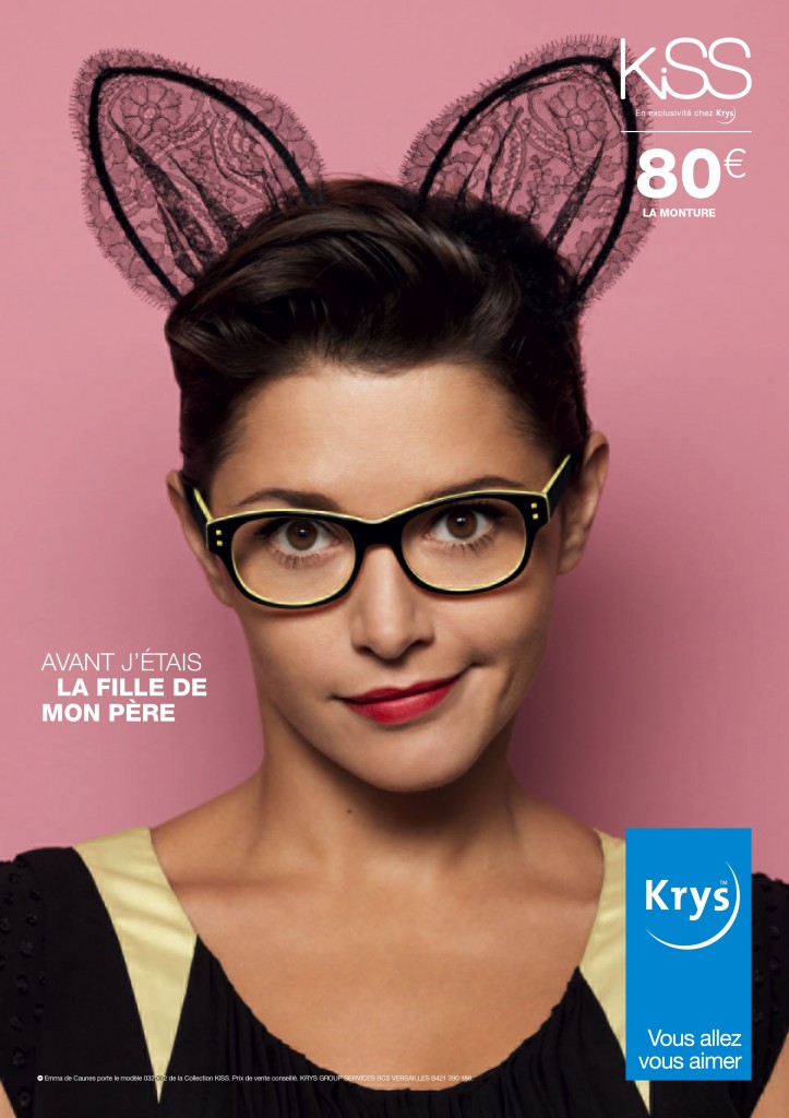 Campagne Krys - Avant j'étais la fille de mon père - Emma de Caunes