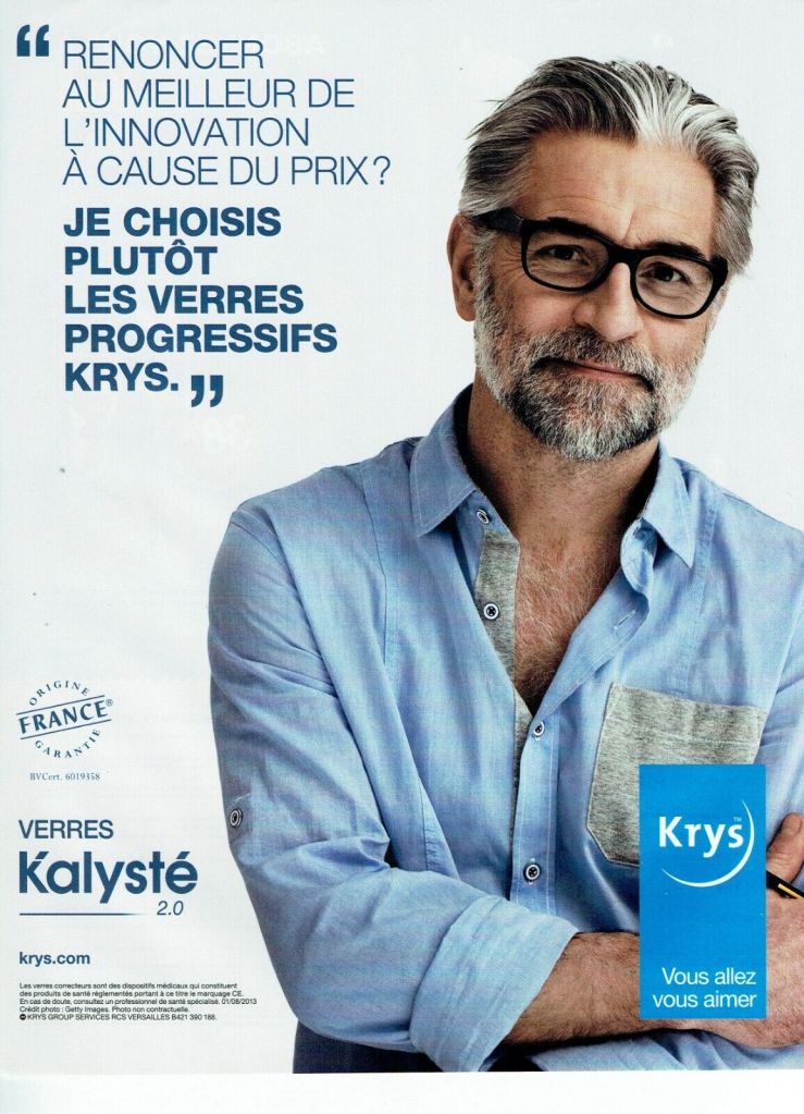 Publicité Krys - Verres Kalysté - 2013