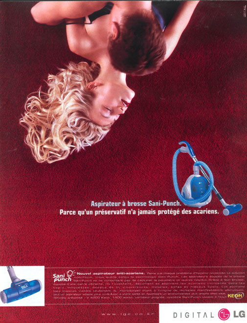 Publicité LG - Aspirateur Sani Punch - Couple 