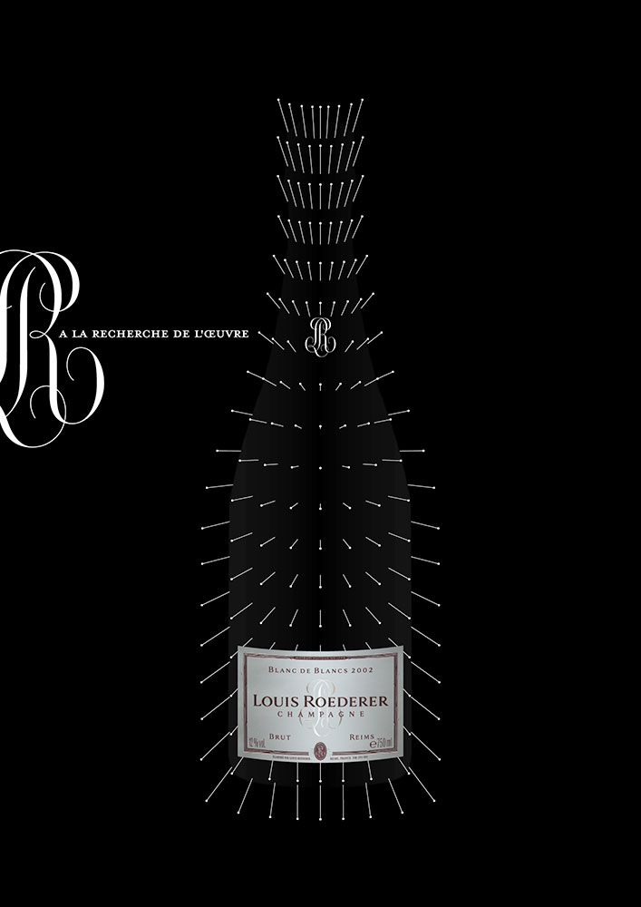Campagne Roederer - A la recherche de l'oeuvre - 2012 - Blanc de blanc 2002