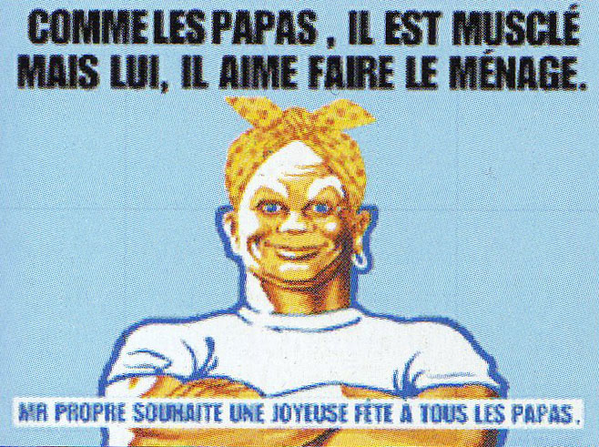 Affiche Mr Propre - années 90 - Aime faire le ménage