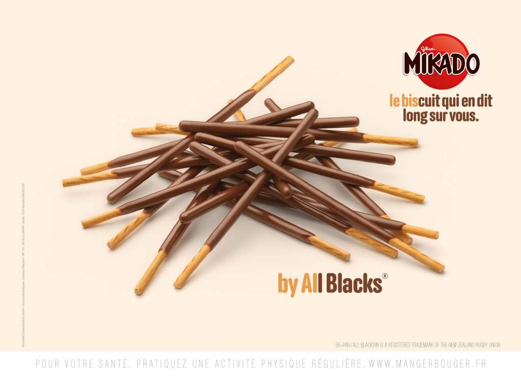 Campagne Mikado - Le biscuit qui en dit long sur vous - By All Blacks