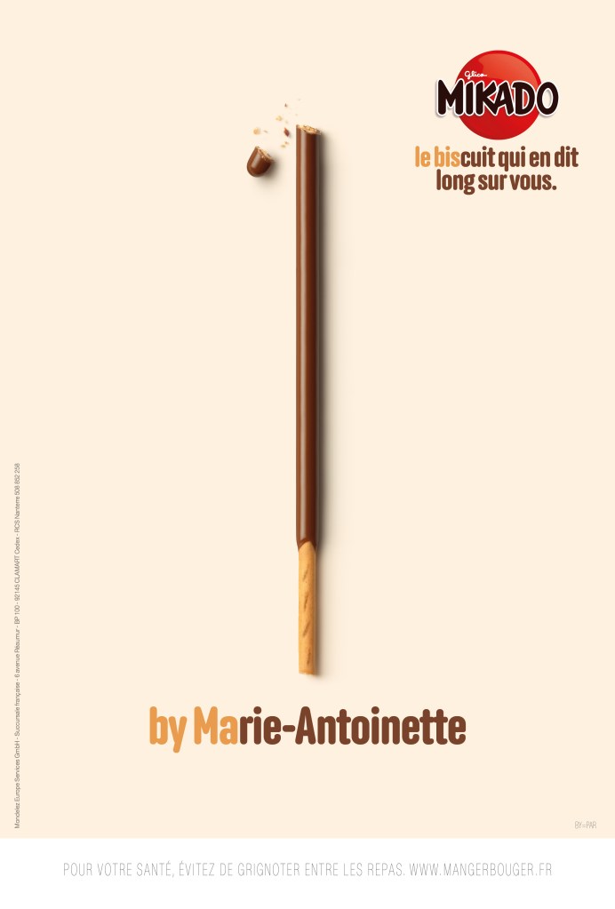 Campagne Mikado - Le biscuit qui en dit long sur vous - By Marie Antoinette