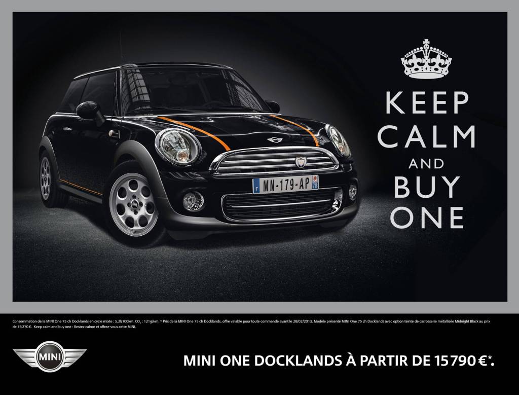 Publicité Mini - Keep Calm and buy one