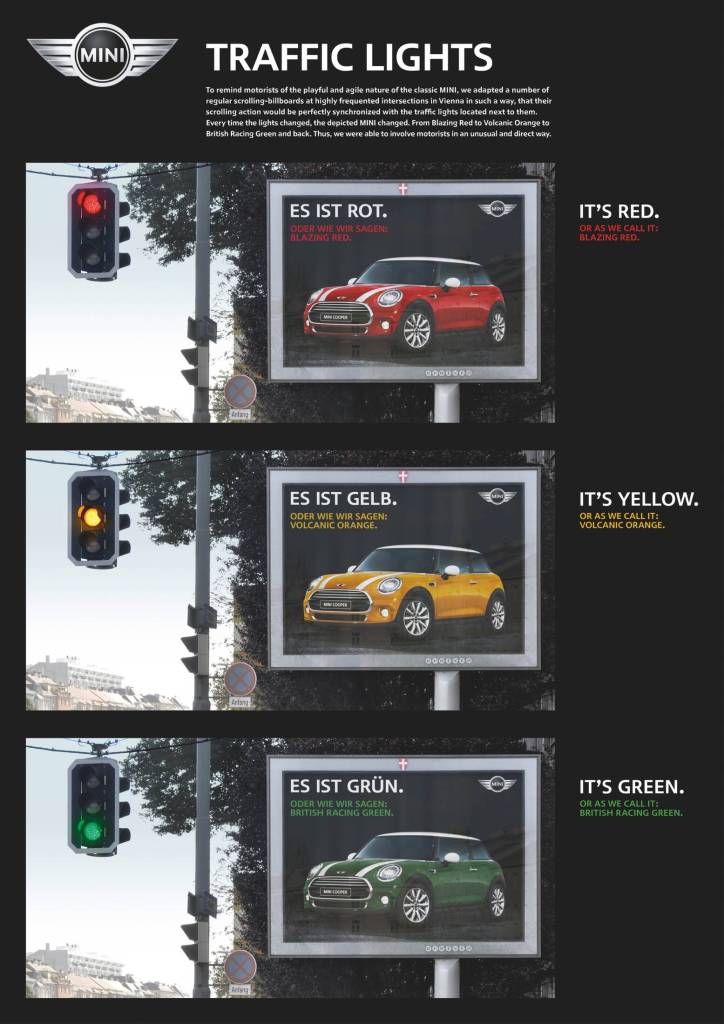 Publicité Mini - Panneaux alternatifs - Feux de signalisation