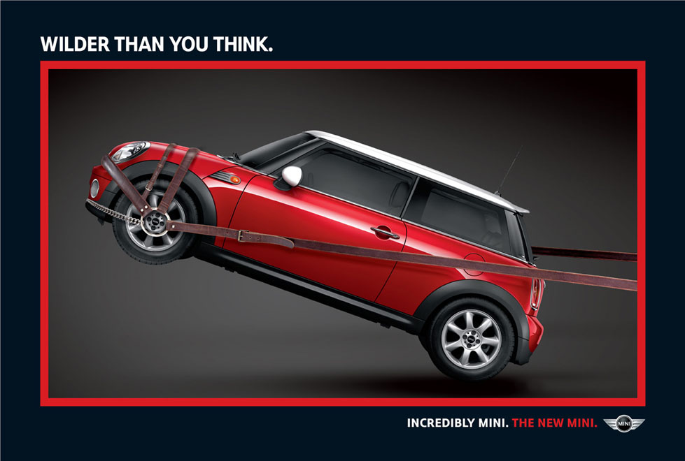 Publicité Mini - Métaphore cheval - Wilder than you think