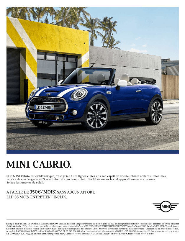 Publicité Mini - Mini cabrio
