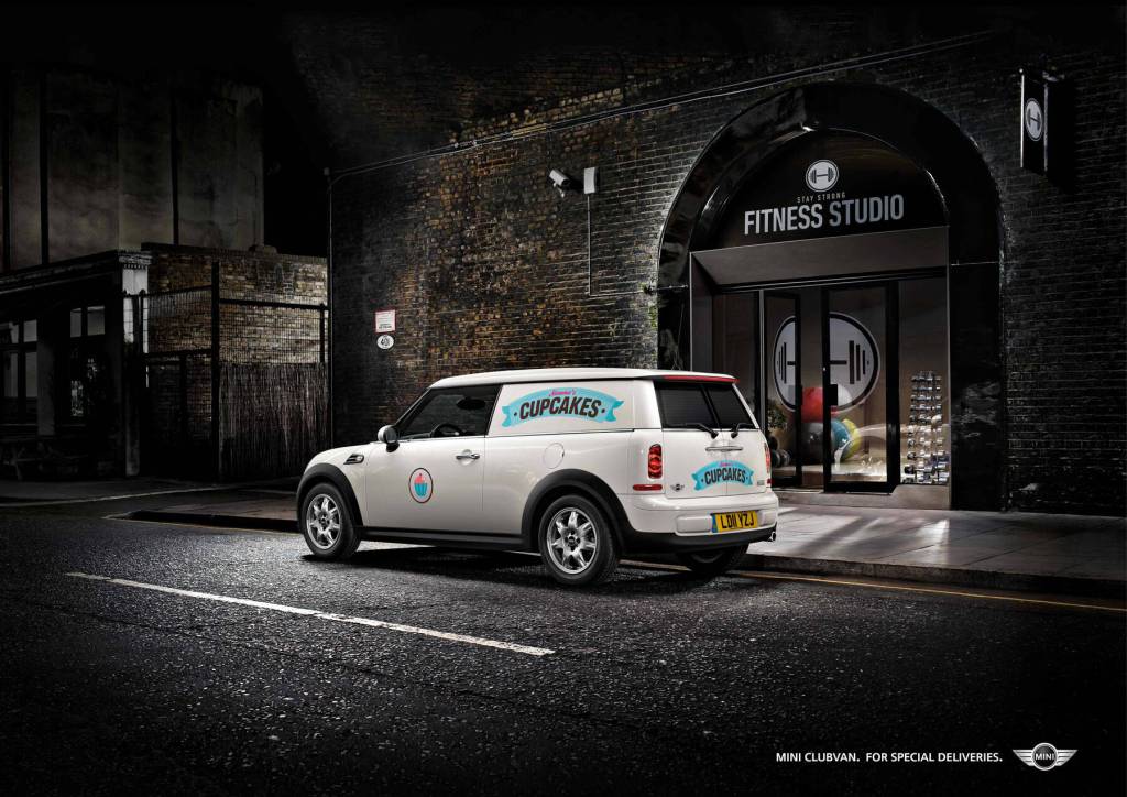 Publicité - Mini - Clubvan - Livraison spéciale - Cupcake