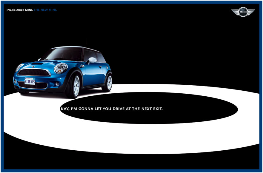Publicité Mini - Lettres - O -Okay, I'm gonna let you drive