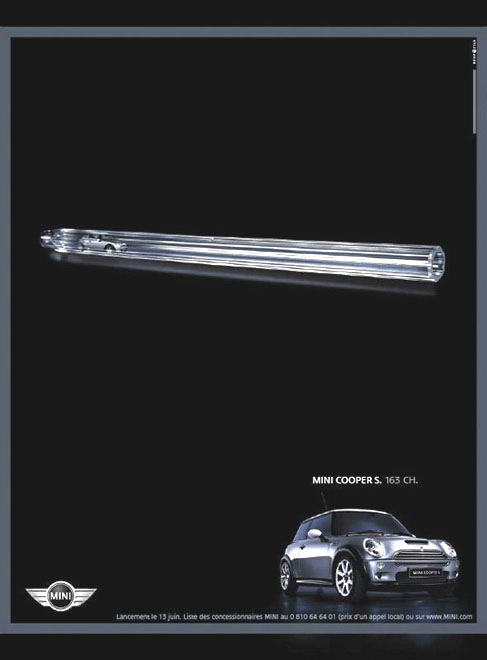  Publicité Mini - Mini cooper's - Sarbacane