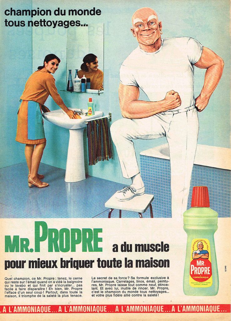 Publicité Mr Propre - Champion du monde tous nettoyage - Années 60