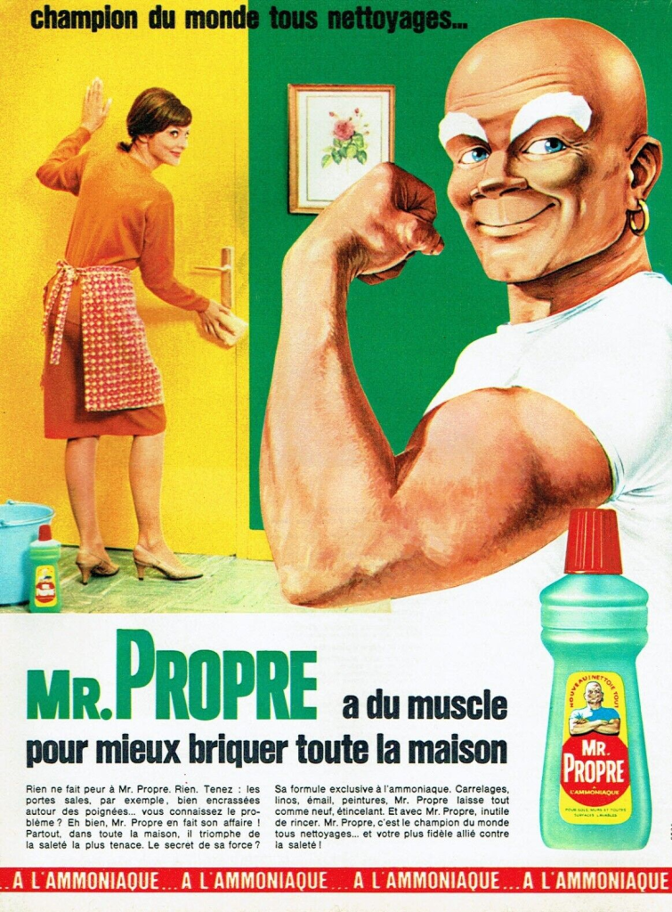 Publicité Mr Propre - Champion du monde tous nettoyage - Années 60
