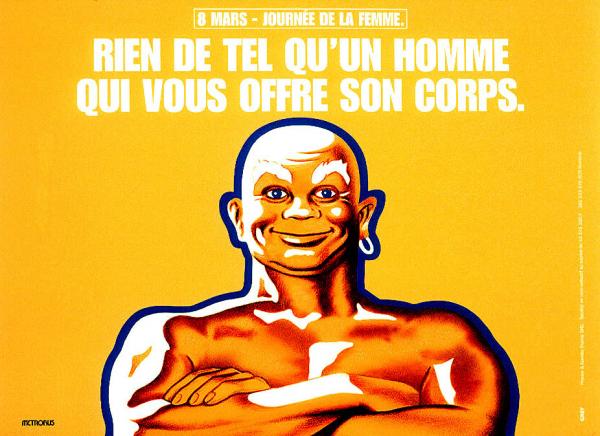 Affiche Mr Propre - années 90 - Journée de la Femme