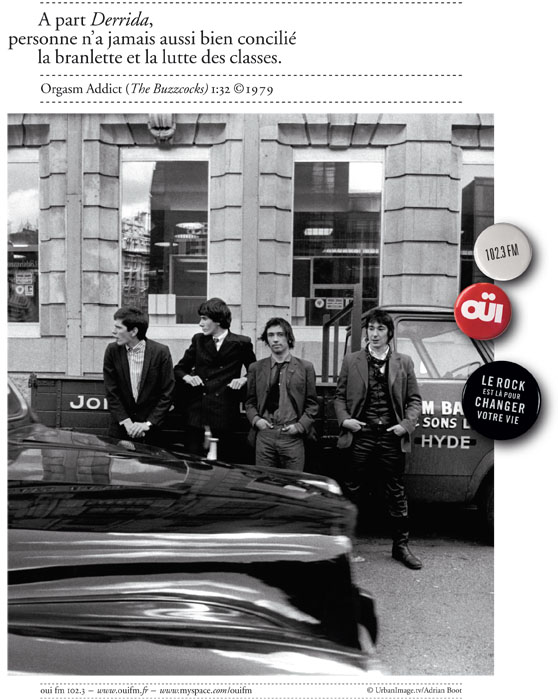 Annonce presse Ouï FM - Groupes de légendes - The Buzzcocks