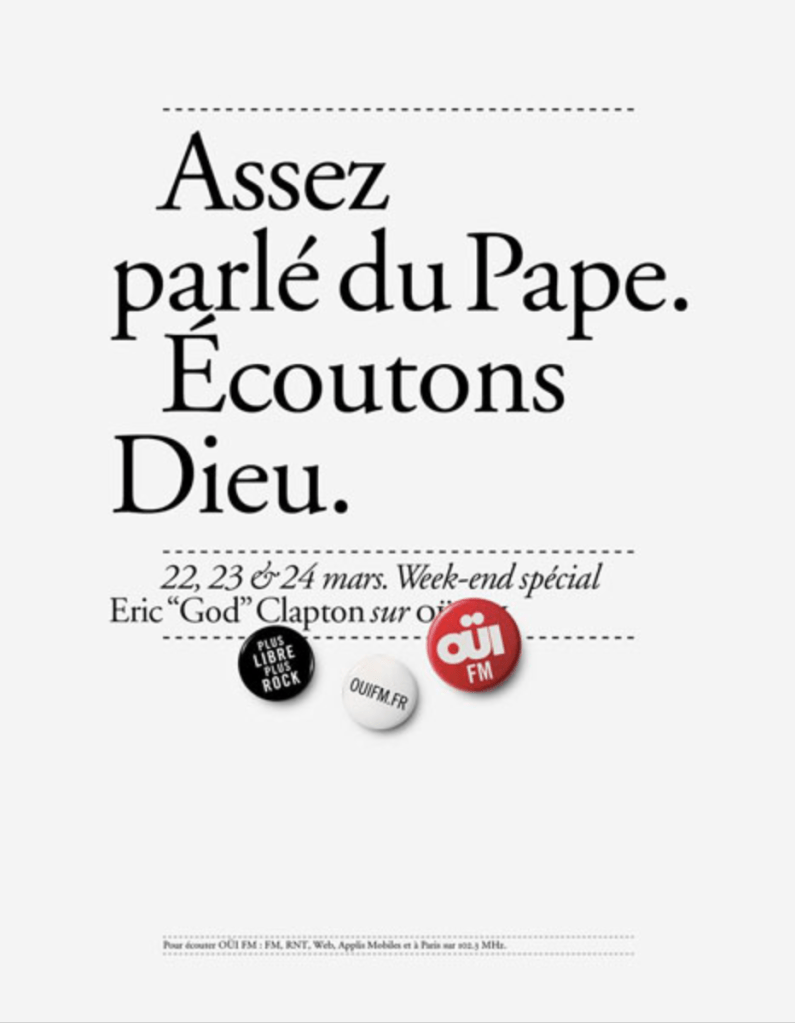 Campagne OuïFM - Week-end Spécial - Eric Clapton