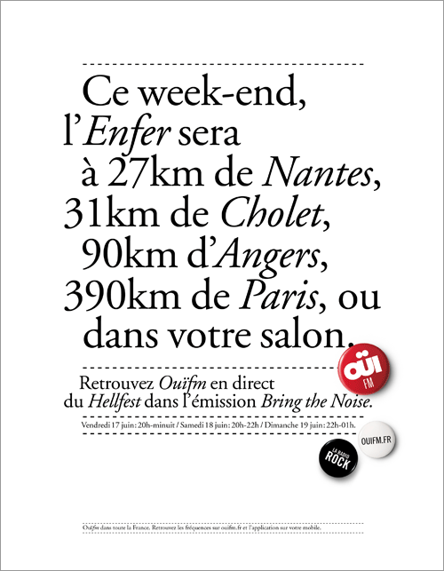 Campagne OuïFM - Festival Hellfest - Enfer 3