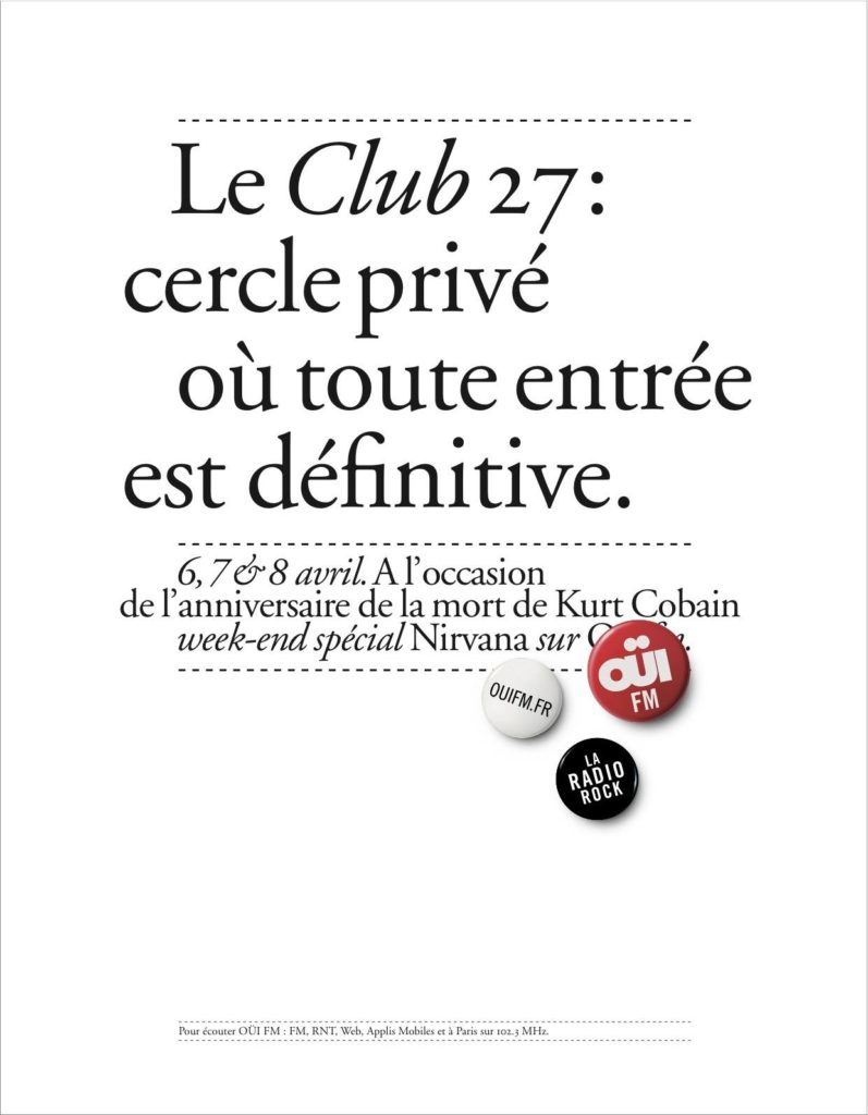 Campagne OuïFM - Week-end Spécial - Nirvana
