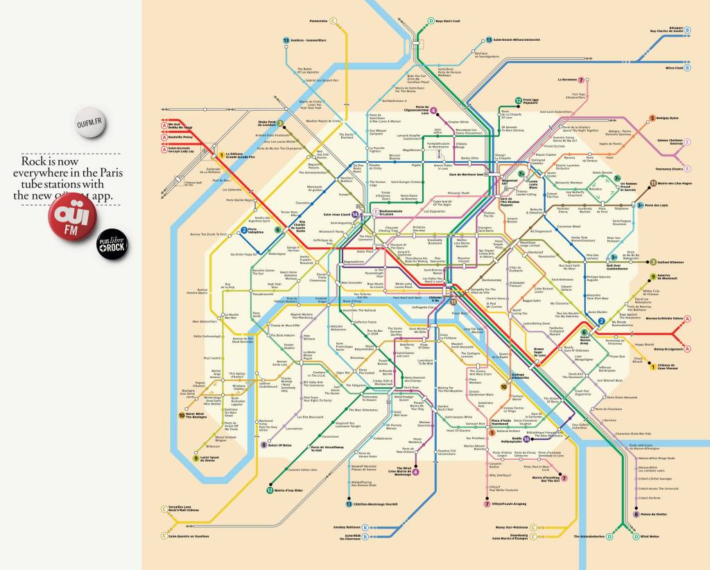Campagne OuïFM - Métro Rock