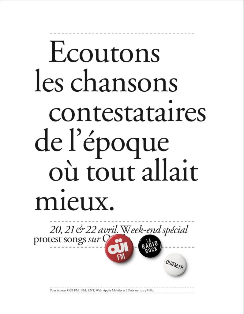 Campagne OuïFM - Week-end Spécial - Protest songs