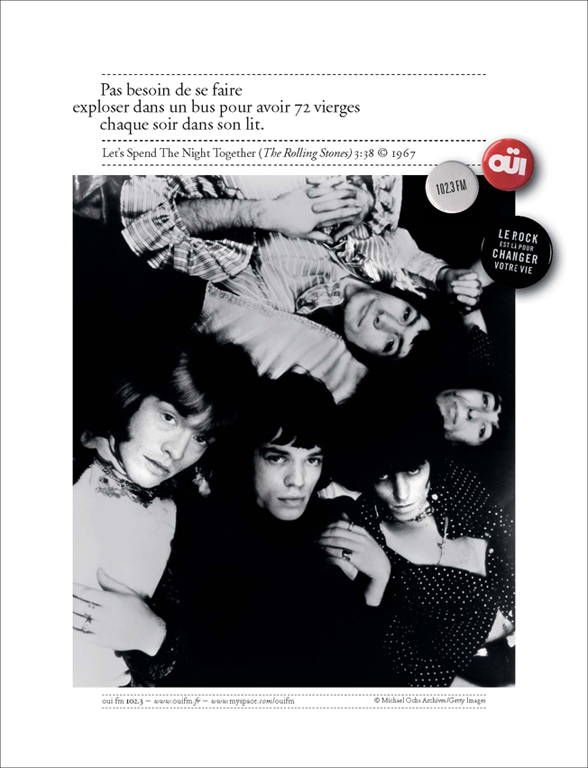 Annonce presse Ouï FM - Groupes de légendes - The Rolling Stones