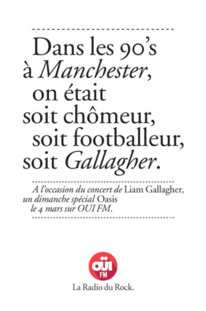 Campagne OuïFM - Week-end Spécial - Oasis