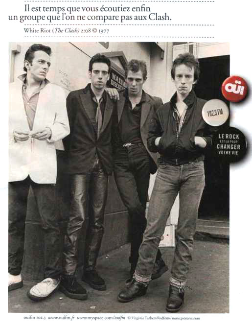 Annonce presse Ouï FM - Groupes de légendes - The Clash