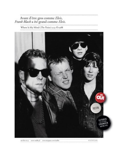Annonce presse Ouï FM - Groupes de légendes - The Pixies