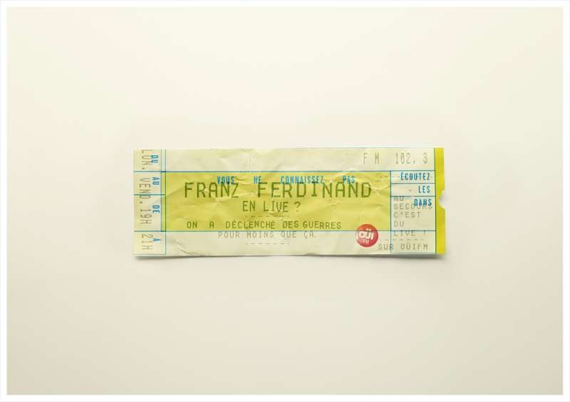 Publicité Ouï FM - Lancement Emission C'est du live - Ticket Concert - Franz Ferdinand