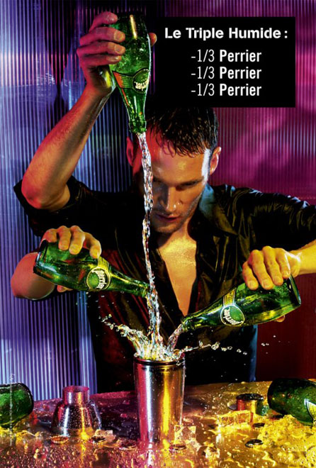 Publicité Perrier-Cocktail- Le triple humide