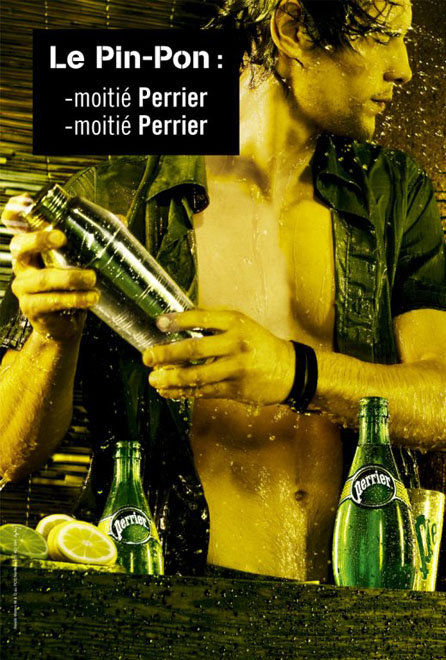 Publicité Perrier-Cocktail- Le Pin-Pon