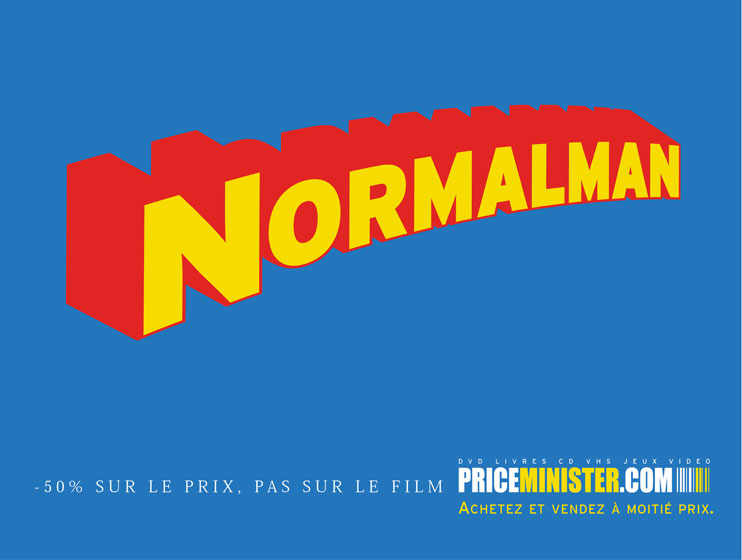 Affiche Priceminister - Cinéma - Promotion - référence - Normalman - Superman