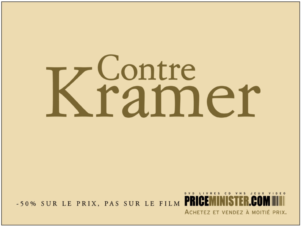 Affiche Priceminister - Cinéma - Promotion - référence - Contre Kramer - Kramer contre Kramer