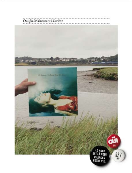 Campagne Ouï FM en province - Pochette disque - PJ Harvey - Lorient