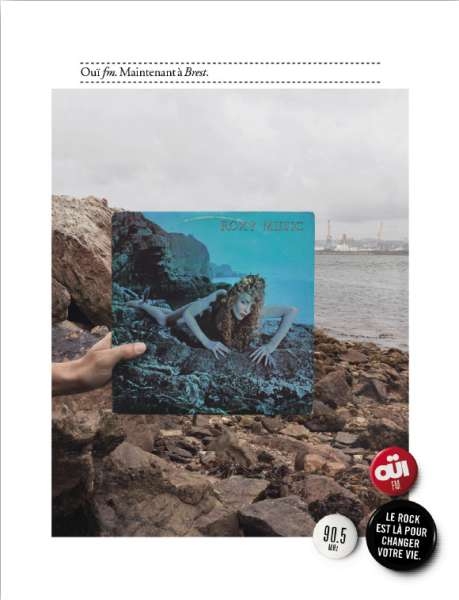 Campagne Ouï FM en province - Pochette disque - Roxy Music - Brest