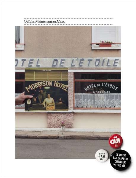 Campagne Ouï FM en province - Pochette disque - The Doors - Le Mans