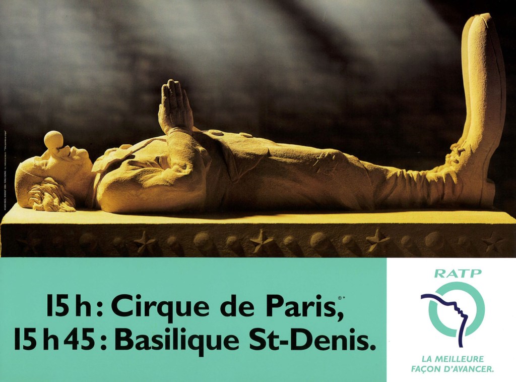 Campagne RATP - La meilleure façon d'avancer - Clown gisant