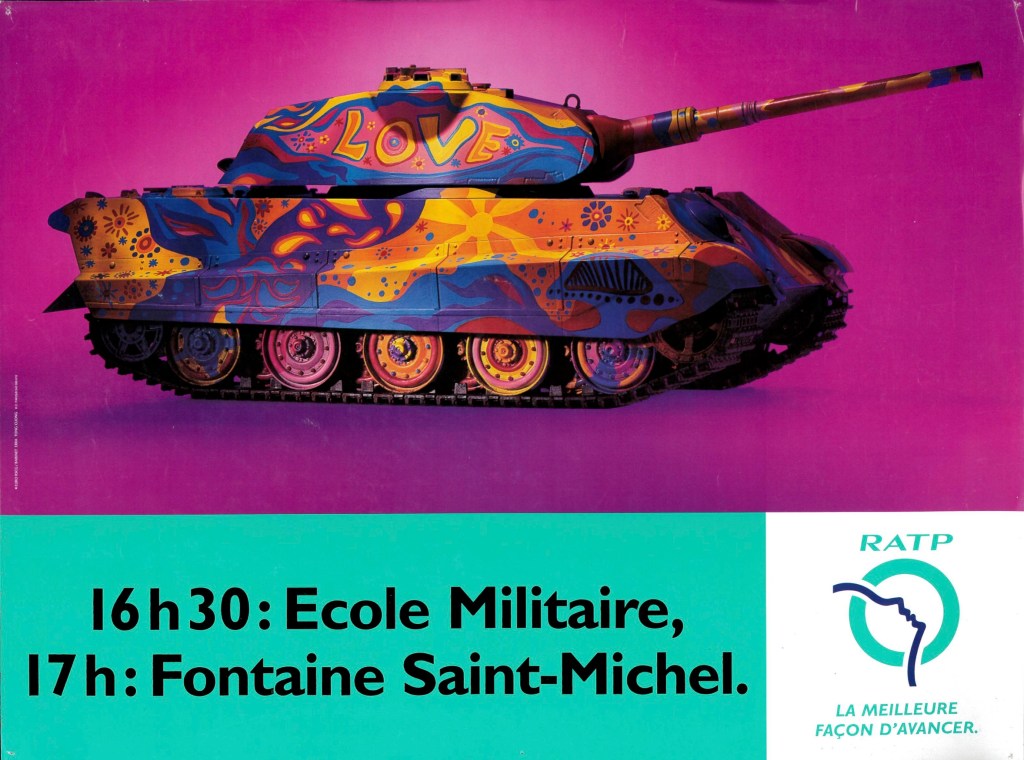 Campagne RATP - La meilleure façon d'avancer - Char Peace&Love