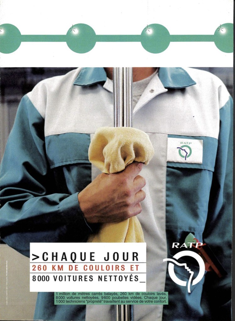 Affiches RATP - Les lignes de vie - Nettoyage