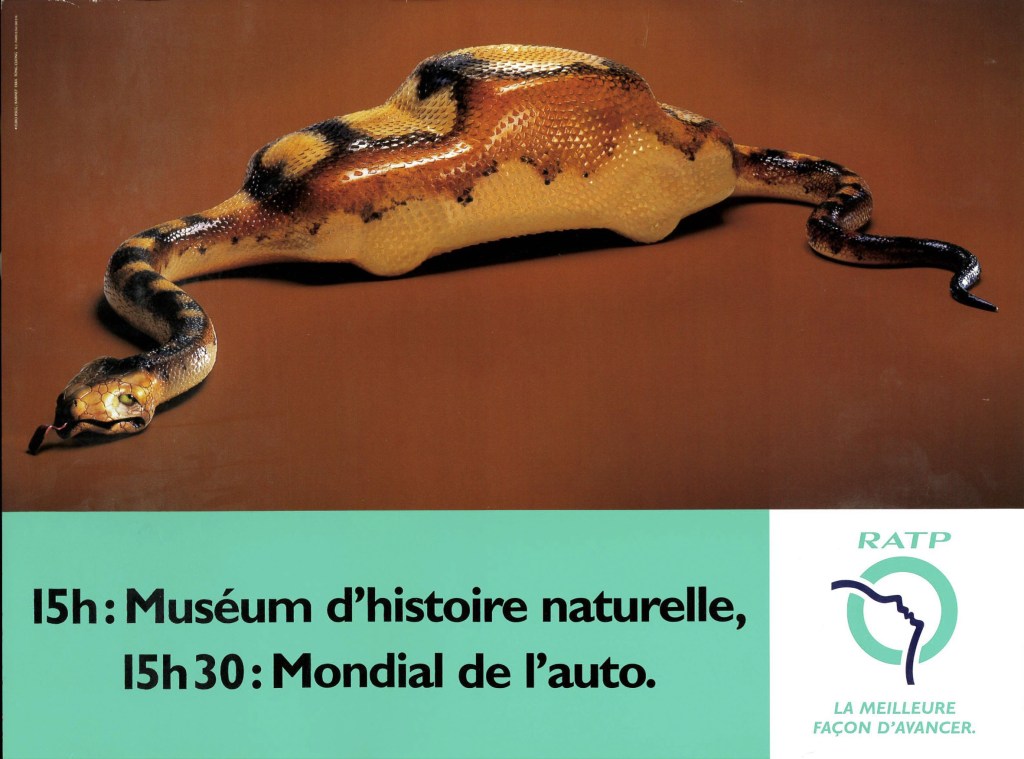 Campagne RATP - La meilleure façon d'avancer - Voiture Serpent