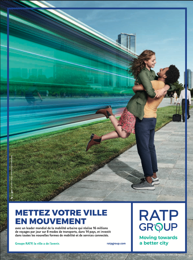 Campagne RATP - Institutionnel - Groupe RATP - Couple