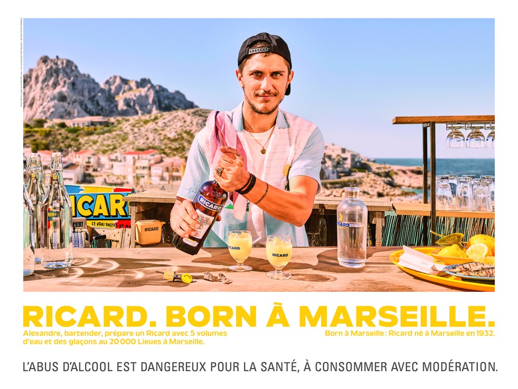 Publicité Ricard - Born à Marseille - Bartender - Alexandre  