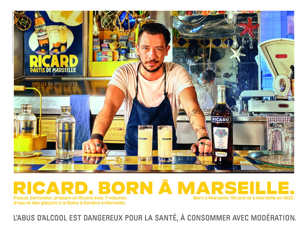 Publicité Ricard - Born à Marseille - Bartender - Pascal 