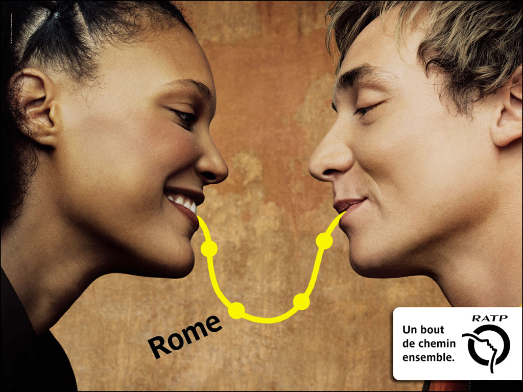Affiches RATP - Les lignes de vie - Rome