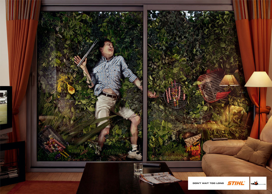 Publicité Stihl - N'attendez pas trop" - 2007 - Barbecue