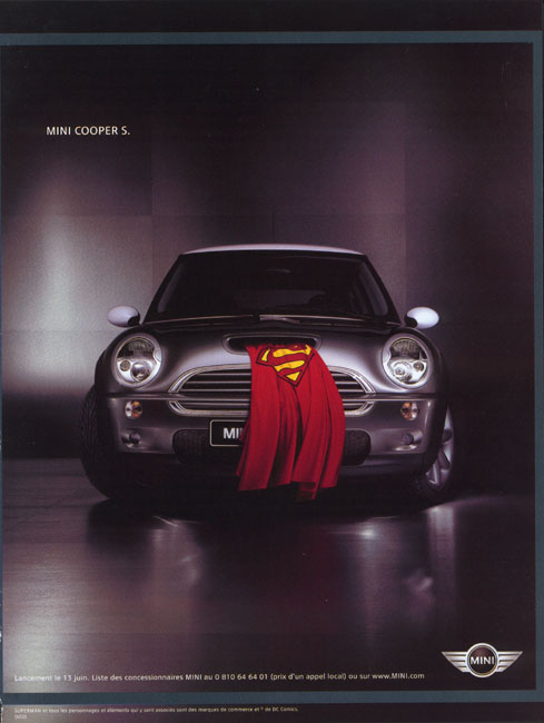 Publicité Mini - Mini Cooper's - Superman 