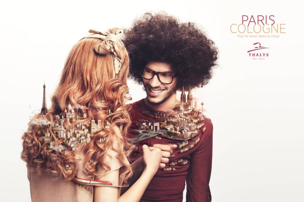 Publicité Thalys - Couples - Villes - Paris Cologne - version anglaise